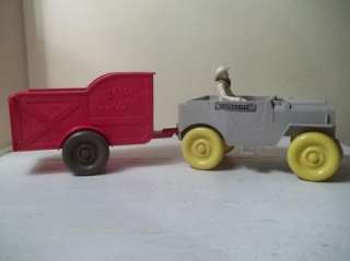   1957 ROY ROGERS HORSE TRAILER & JEEP IDEAL TOY IN BOX VINTAGE TRIGGER