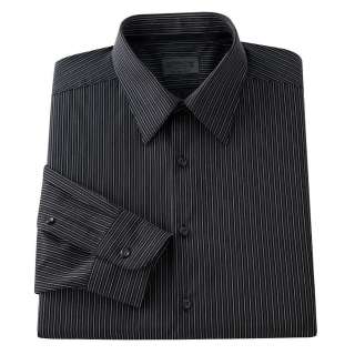 Arrow Mens L/S,W/F Black Striped Fitted Shirt~$38~NWT  