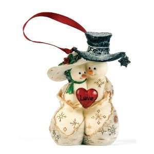  BirchHeart Snowman Couple Ornament by Pavilion Gift 