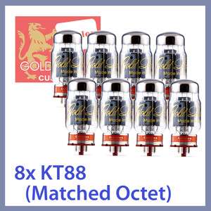   Lion KT88 GEC 6550 Power Vacuum Tubes, Matched Octet TESTED  