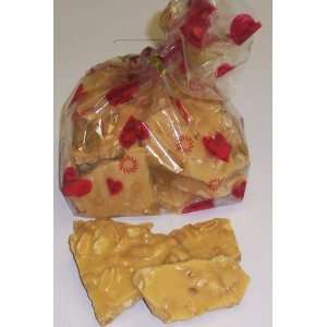 Scotts Cakes Peanut Brittle 1/2 Pound Red Heart Bag  
