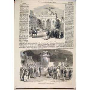  President Triumphal Arch St Etienne Grenoble Print 1852 