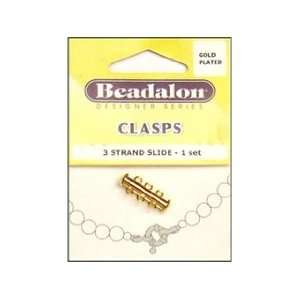 Beadalon Side Clasps 3 Strand 21.4mm Gold Arts, Crafts 