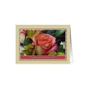   , Roses are known for elegance, beauty & grace Card Toys & Games