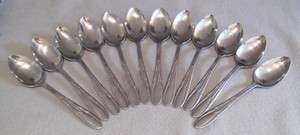 Reed & Barton aka Arnbe Stainless SERENADE Oval Soup Spoons ~ 12 