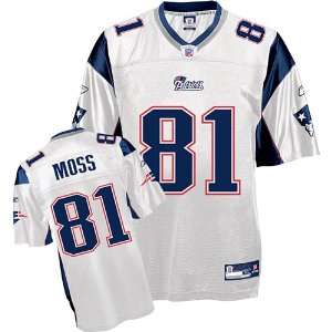  New England Patriots Randy Moss White Replica Football 