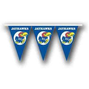   Kansas Jayhawks KU NCAA 25ft Pennant Banner Flags