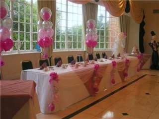 Wedding Decoration Swags Balloons Bows Top Table Party  