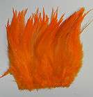oz. Strung Orange Saddle Hackle Feathers (5 to 7 inches in length)