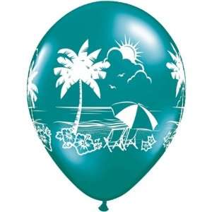    Hawaiian / Luau Balloons   11 Tropical Vistas Toys & Games