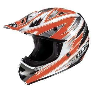  HJC AC X3 Option MC 6 Motocross Helmet White/Orange/Silver 