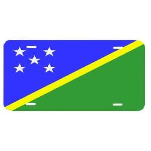 Solomon Islands Flag Vanity Auto License Plate