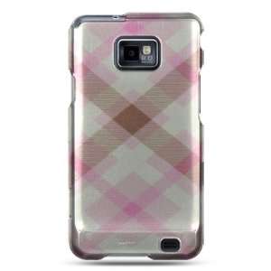   case with pastel pink checker design for the Samsung Galaxy S II/SGH