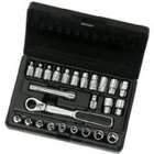   25 Piece 1/4 Inch Drive (13mm) Pass Thru Ratchet Set SAE and Metric