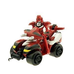   Set   Red Quadra Striker with 5 Inch Red Power Ranger Action Figure