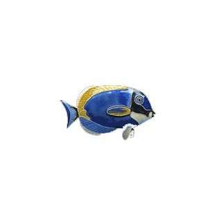  Powder Blue Surgeonfish Silver and Enamel Pin Jewelry