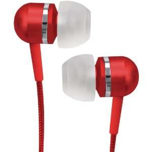  COBY CVEM79RED HIGH PERFORMANCE ISOLATION STEREO EARBUDS 