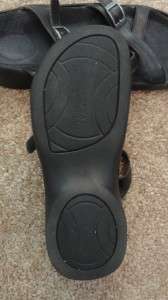 Womens TATAMI BIRKENSTOCK Black Leather Slide Sandals Sz 40 9  