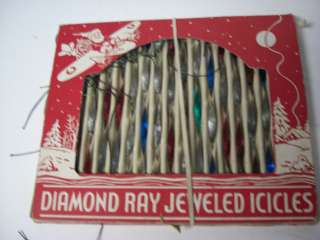Old Diamond Ray Twisted Metal Christmas Icicles OB #252  