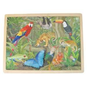 Jungle Animal Wooden Kids Puzzle  Toys & Games  
