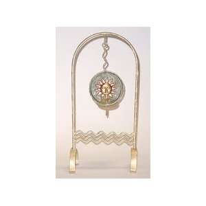  Iron & Glass Candle Holders