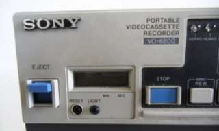 Sony Video Cassette Recorder VO 6800 Editing Equipment  