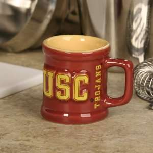  USC Trojans Cardinal 2 oz. Sculpted Team Shot Mug Sports 
