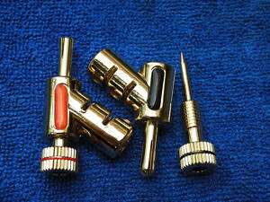 1pair,Angle Locked Speaker Cable Banana Connector Plug  