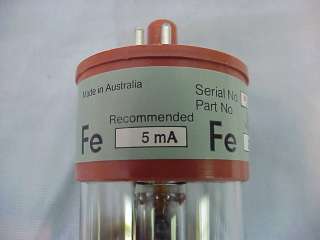 Varian 56 101027 00 Iron Fe SpectraAA Hollow Cathode Lamp  
