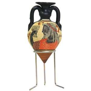 Dionysus Mini Rhyton Black Figure Greek Vase 