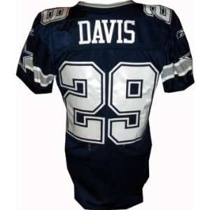 Keith Davis #29 Cowboys Game Issued Navy Jersey (Size 46) (Tagged 2006 