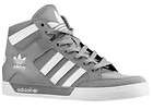 New 13 Adidas Originals Mens HARD COURT HIGH Gray Shoes Trainers Hi 