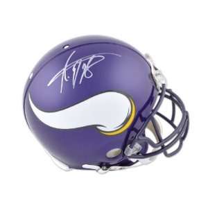 Adrian Peterson Autographed Helmet  Details Minnesota Vikings 