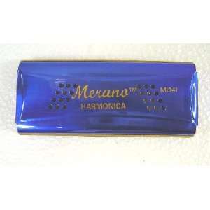  Merano CHA32 C G Double Sides Harmonica   Blue Musical 