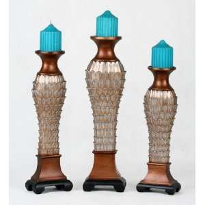  Privilege 19496 3 Piece Georgetown Candle Holders