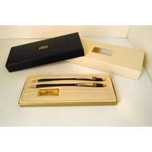 CROSS PEN SET BLACK AND GOLD MSRP 110.00 AND UP MENS WOMENS EASTER 