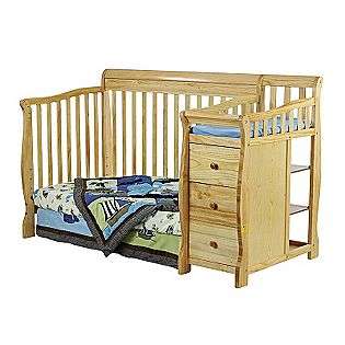   Brody Convertible Crib with changer, Natural  Baby Furniture Cribs