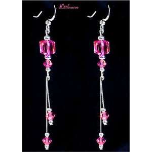   Charming Dangling Earings Jewelry ROSE Color (#2) 
