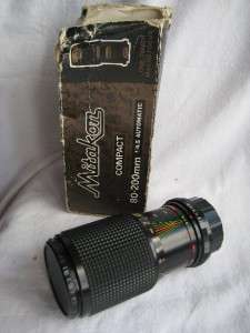 Vintage Mitakon MC Zoom 14.5 f=80 200mm Lens  