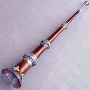 Tibetan Ceremonial Copper TRUMPET Horn Bugle, L 3 feet  