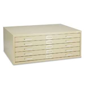  Safco  Five Drawer Steel Flat File, 40 3/8w x29 3/8d x 16 