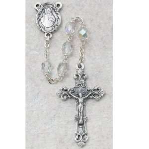 April Birthstone Rosary 6mm Ab Crystal