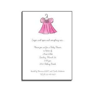  personalized invitations ? pink frock Toys & Games