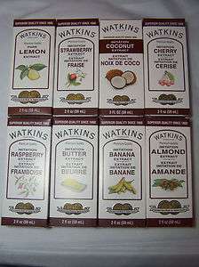 Watkins Gourmet Extracts 8 Flavor Choices New  