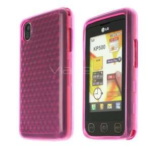   Gel Case for LG Cookie KP500 / KP501   Pink Cell Phones & Accessories