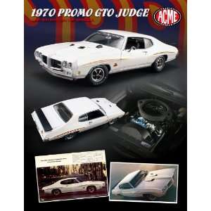  1970 Pontiac GTO Judge White Promo Ad Car 1/18 1 of 1000 