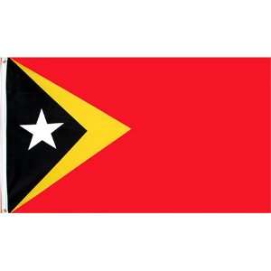  East Timor National Country Flag   3 foot by 5 foot 