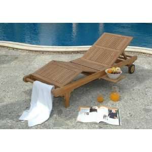  Acapulco Teak Single Chaise Lounge Patio, Lawn & Garden