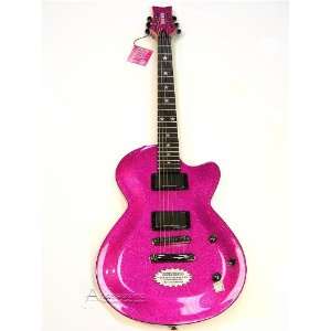  Girls Atomic Pink Sparkle Electric Guitar Musical 