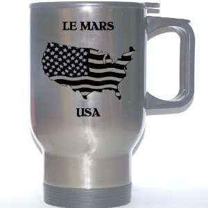  US Flag   Le Mars, Iowa (IA) Stainless Steel Mug 